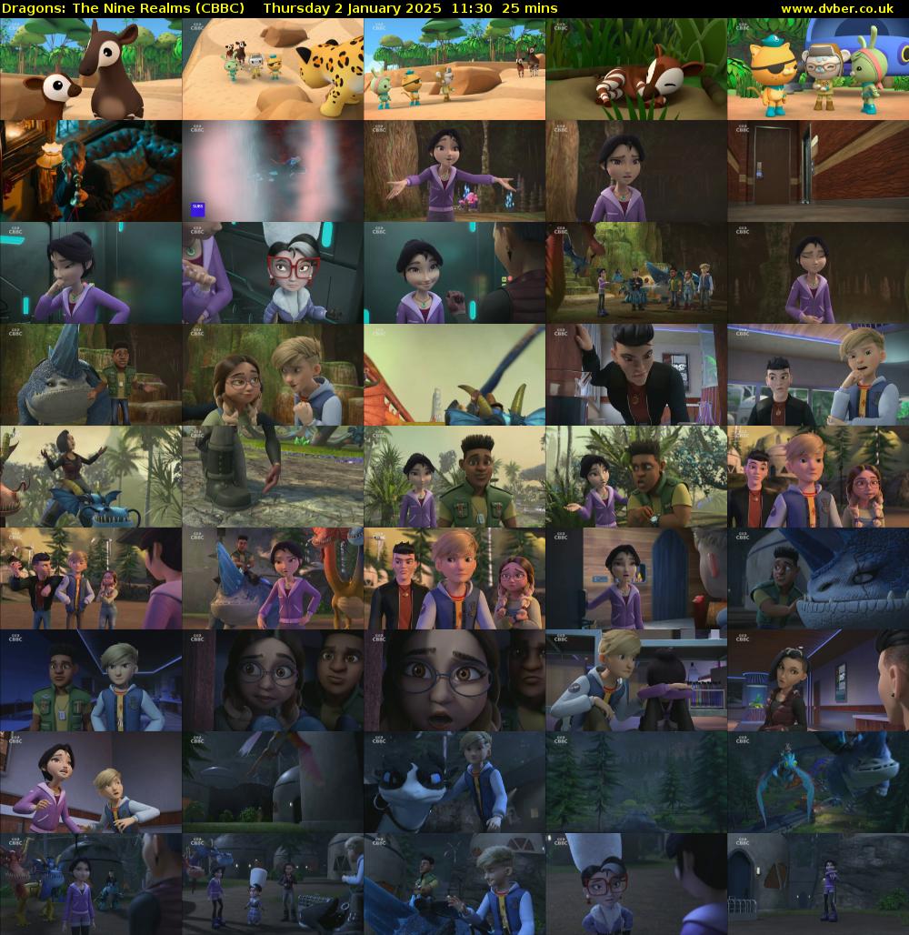 Dragons: The Nine Realms (CBBC) Thursday 2 January 2025 11:30 - 11:55