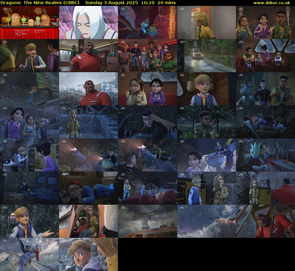 Dragons: The Nine Realms (CBBC) Sunday 3 August 2025 16:20 - 16:40
