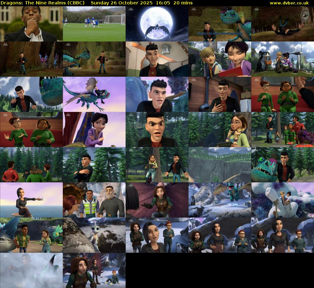 Dragons: The Nine Realms (CBBC) Sunday 26 October 2025 16:05 - 16:25