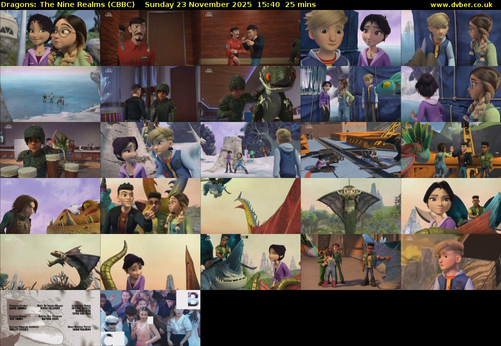 Dragons: The Nine Realms (CBBC) Sunday 23 November 2025 15:40 - 16:05