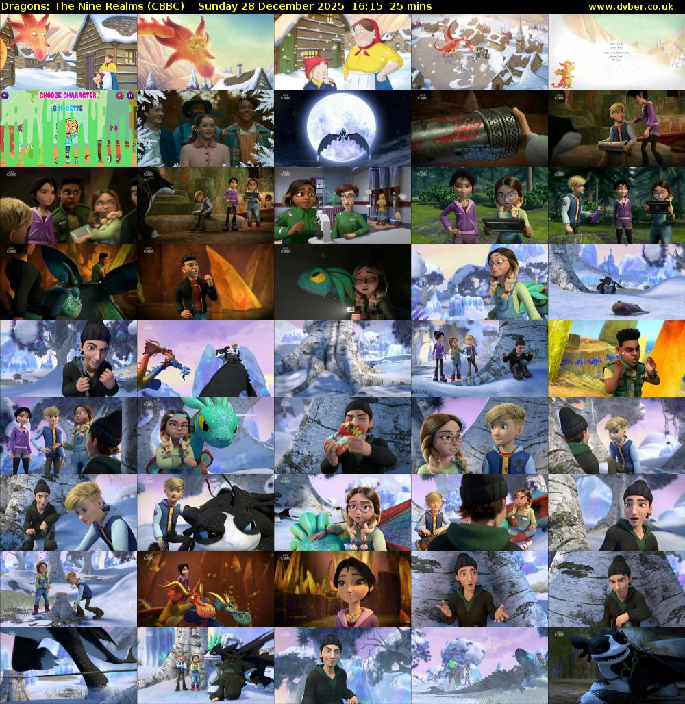 Dragons: The Nine Realms (CBBC) Sunday 28 December 2025 16:15 - 16:40