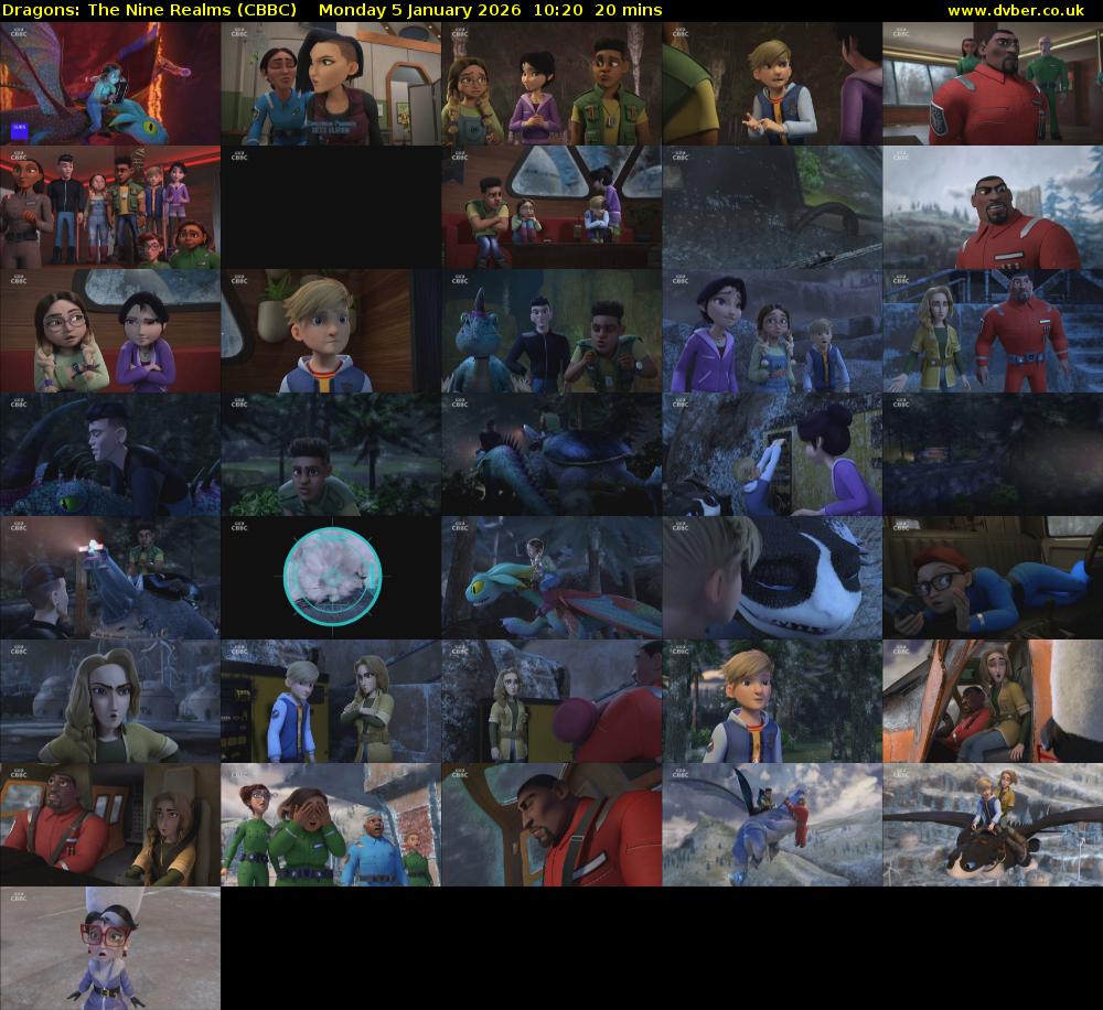 Dragons: The Nine Realms (CBBC) Monday 5 January 2026 10:20 - 10:40