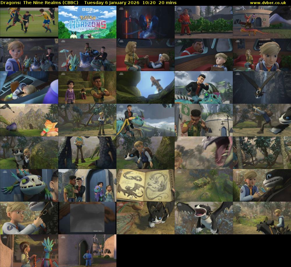 Dragons: The Nine Realms (CBBC) Tuesday 6 January 2026 10:20 - 10:40
