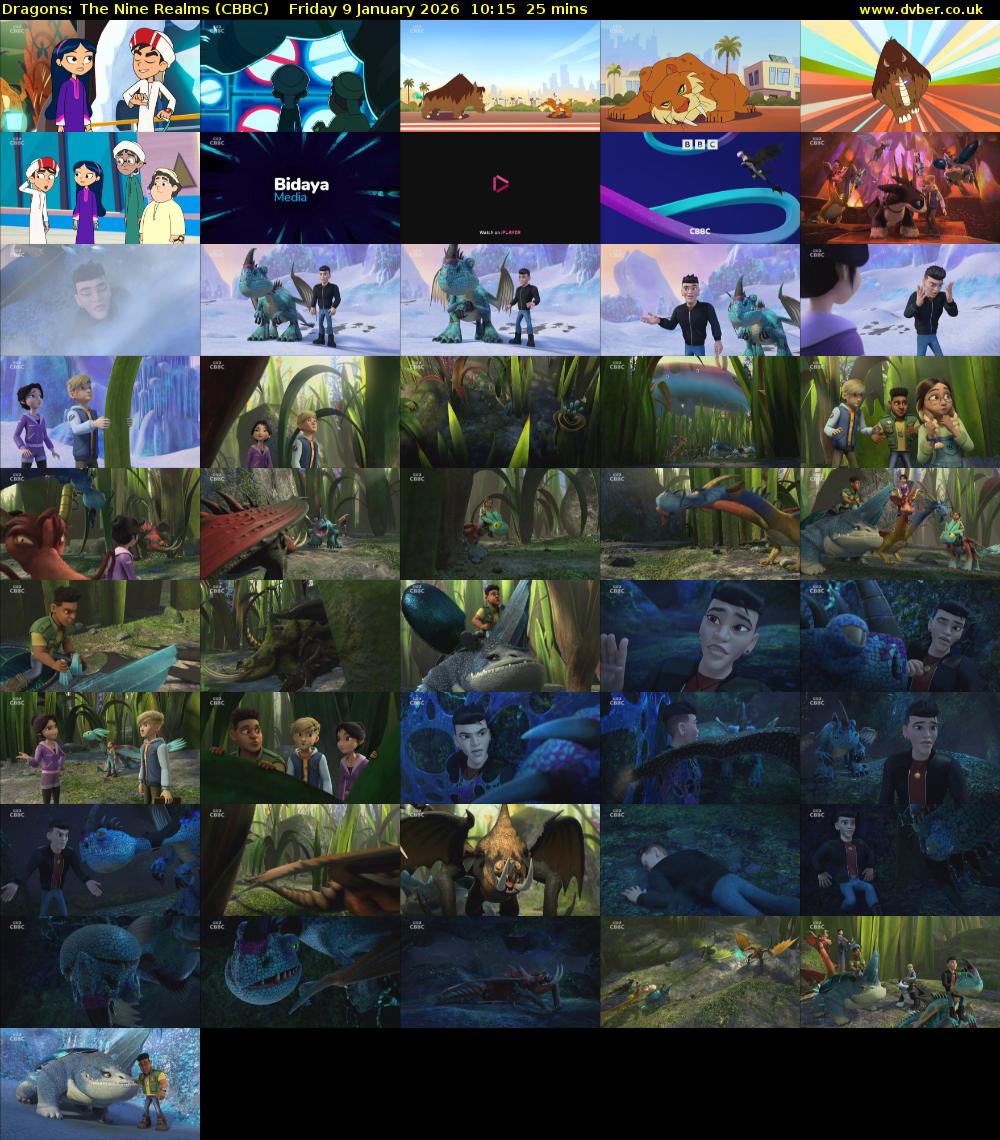 Dragons: The Nine Realms (CBBC) Friday 9 January 2026 10:15 - 10:40
