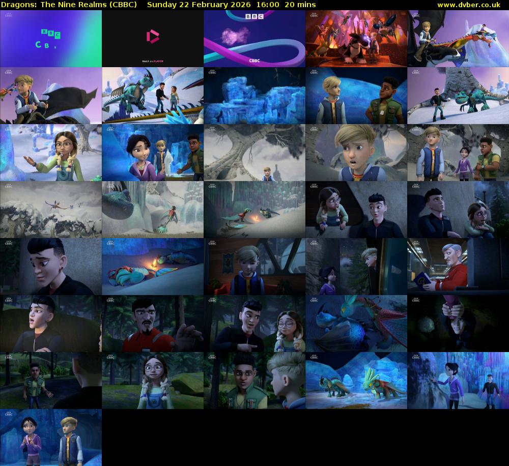 Dragons: The Nine Realms (CBBC) Sunday 22 February 2026 16:00 - 16:20
