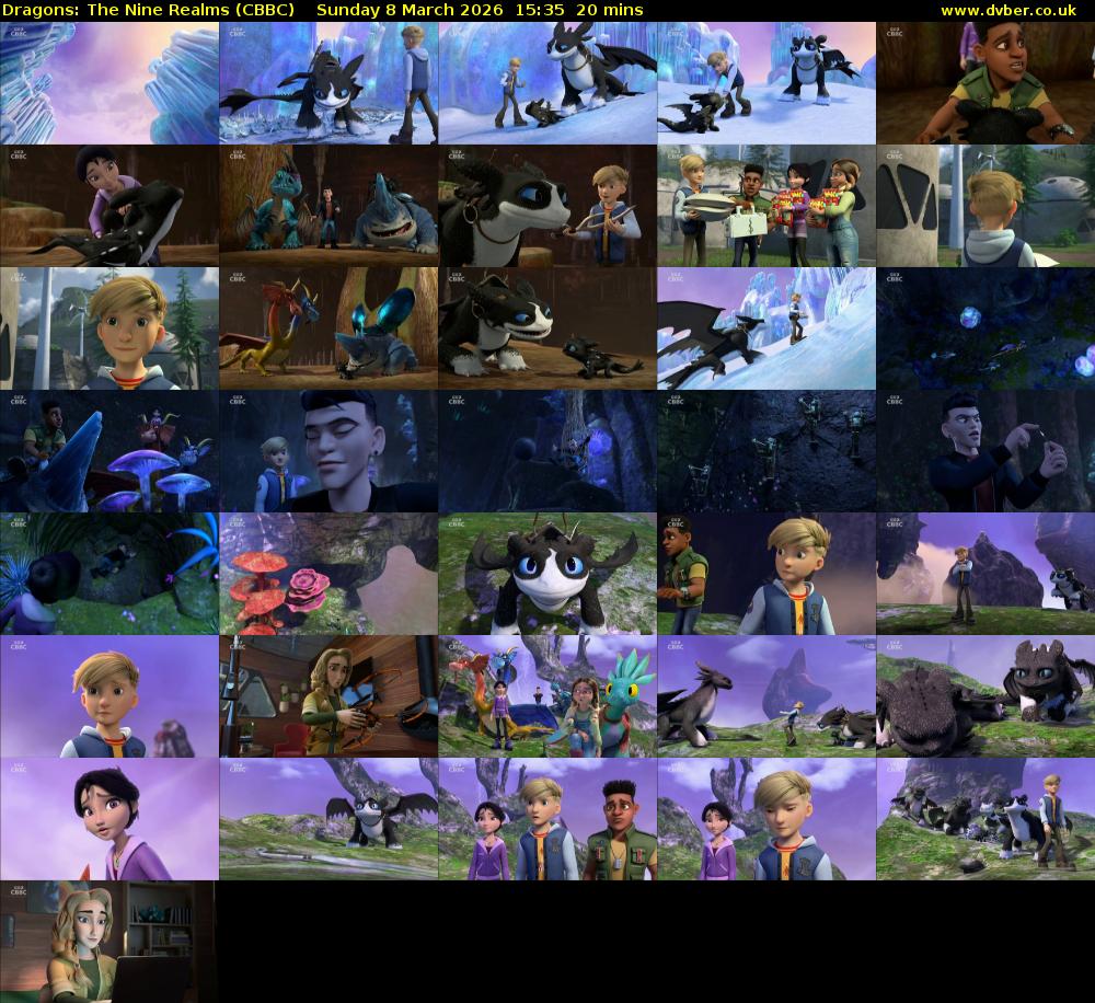 Dragons: The Nine Realms (CBBC) Sunday 8 March 2026 15:35 - 15:55