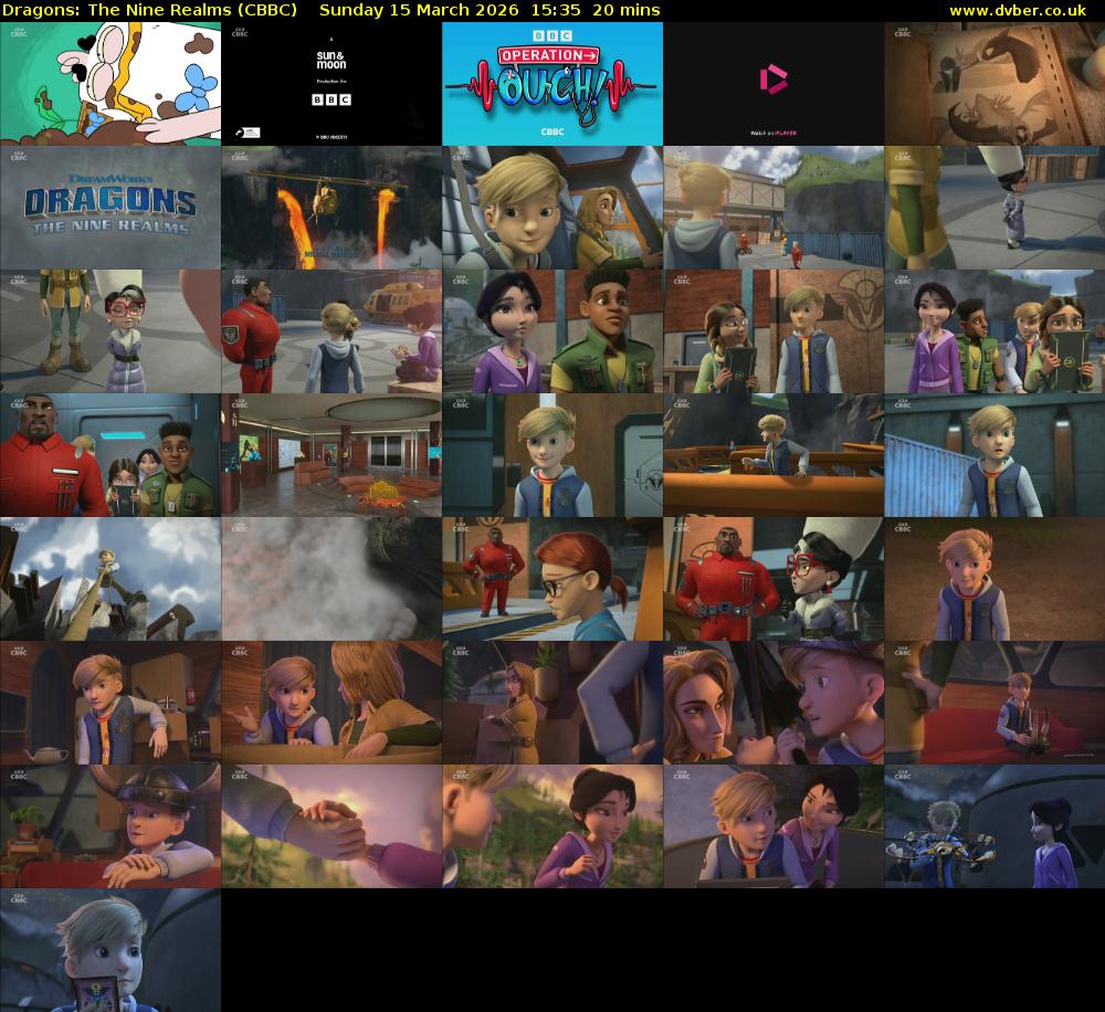 Dragons: The Nine Realms (CBBC) Sunday 15 March 2026 15:35 - 15:55