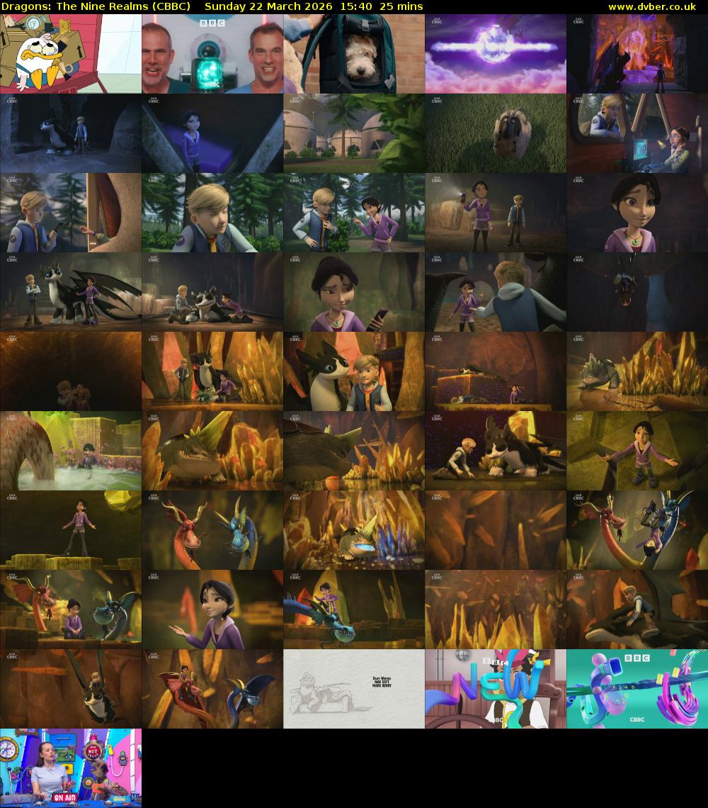 Dragons: The Nine Realms (CBBC) Sunday 22 March 2026 15:40 - 16:05