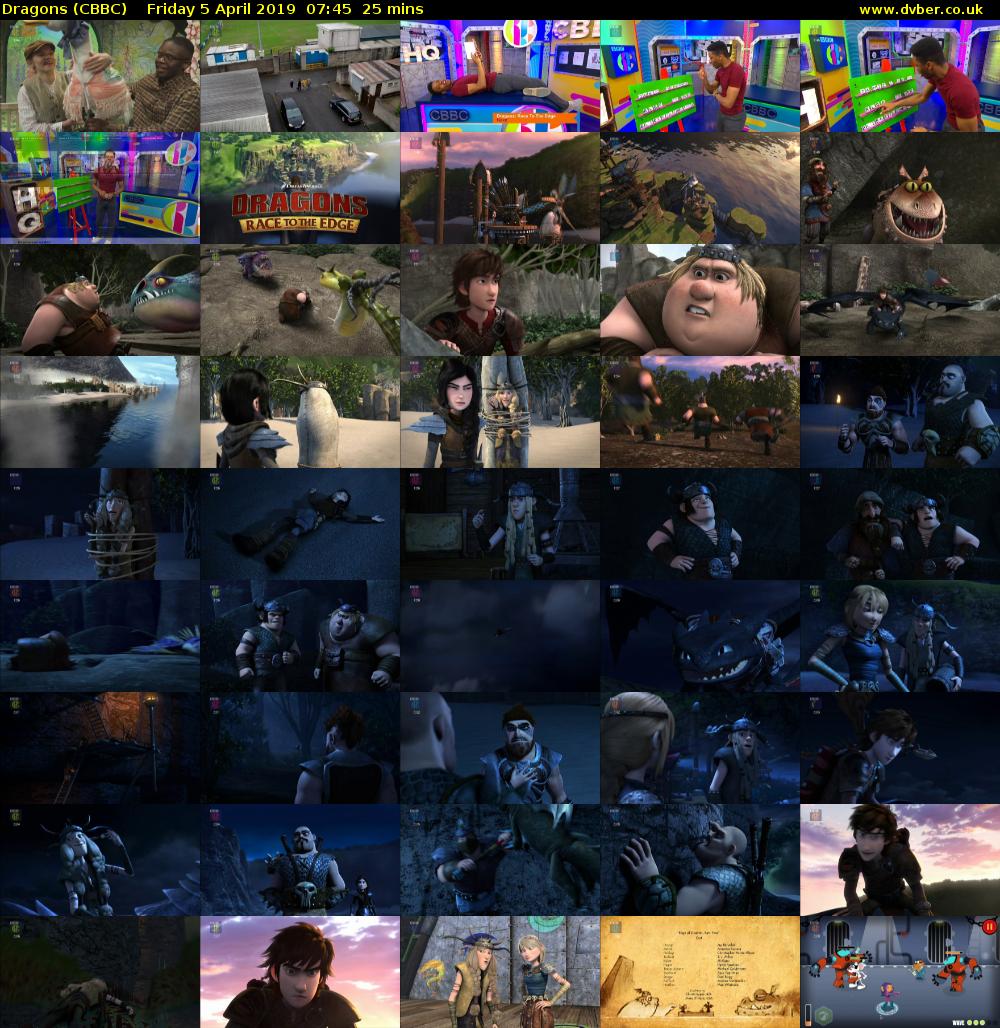Dragons (CBBC) Friday 5 April 2019 07:45 - 08:10