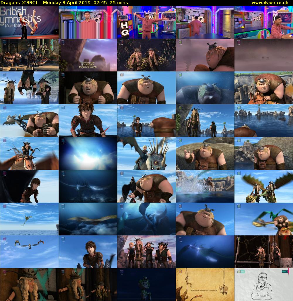 Dragons (CBBC) Monday 8 April 2019 07:45 - 08:10