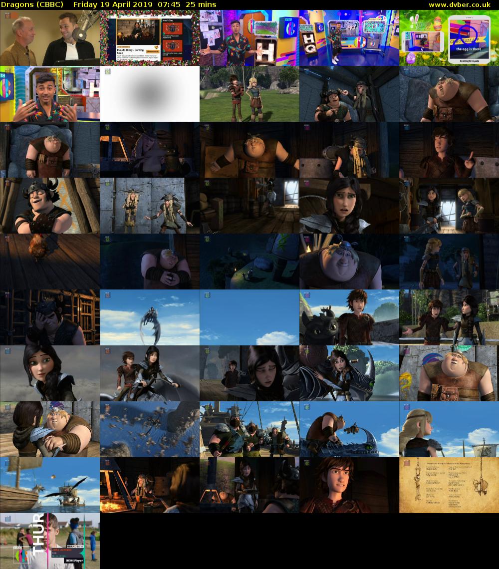 Dragons (CBBC) Friday 19 April 2019 07:45 - 08:10