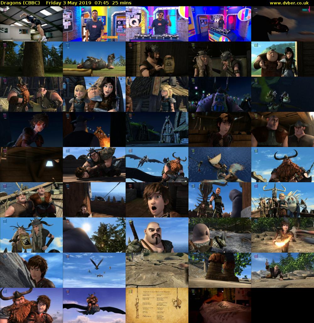 Dragons (CBBC) Friday 3 May 2019 07:45 - 08:10