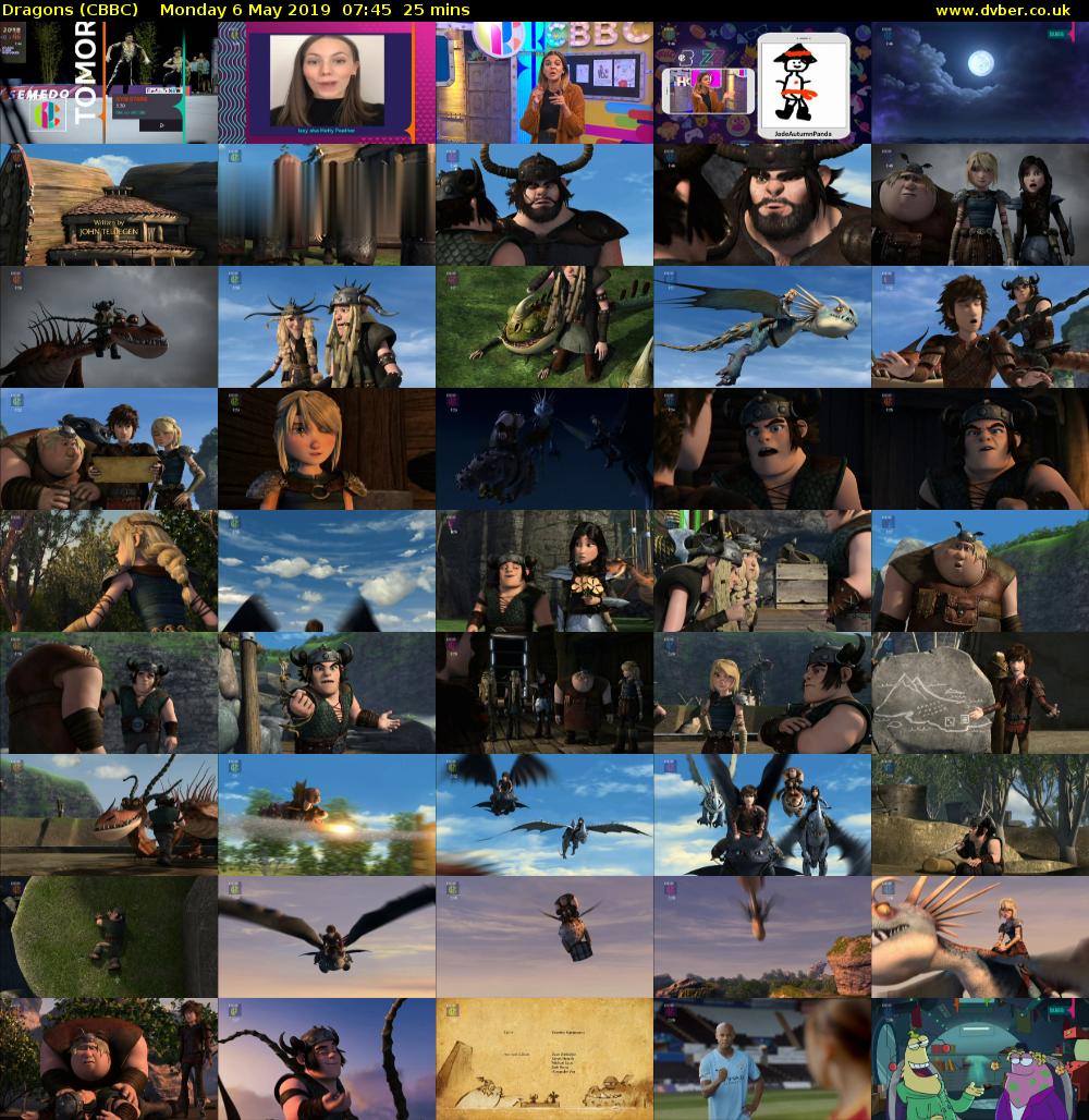 Dragons (CBBC) Monday 6 May 2019 07:45 - 08:10