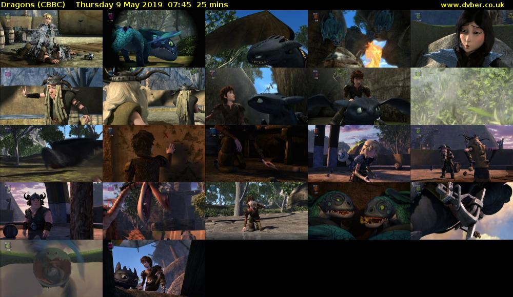 Dragons (CBBC) Thursday 9 May 2019 07:45 - 08:10