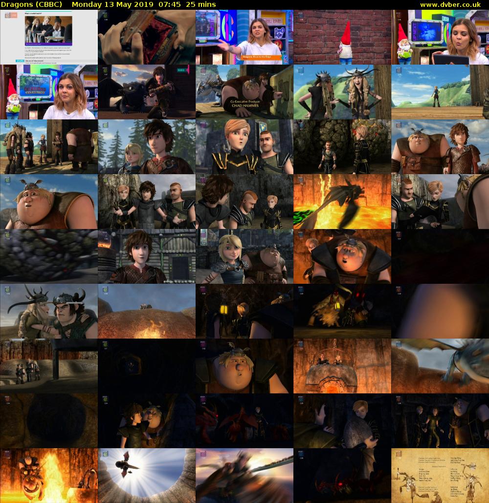 Dragons (CBBC) Monday 13 May 2019 07:45 - 08:10