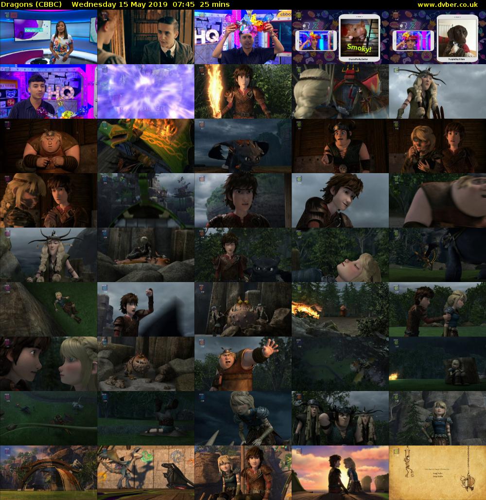 Dragons (CBBC) Wednesday 15 May 2019 07:45 - 08:10