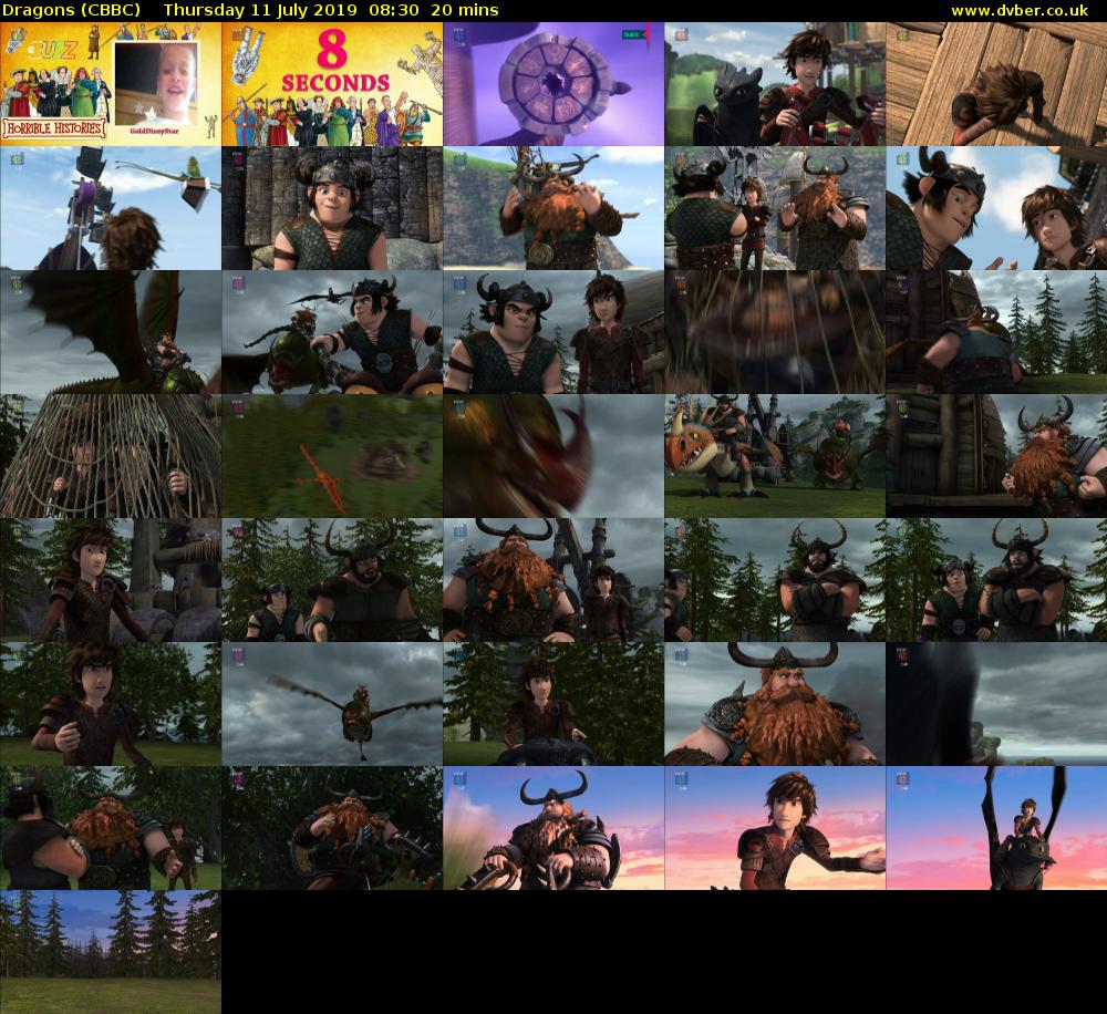 Dragons (CBBC) Thursday 11 July 2019 08:30 - 08:50