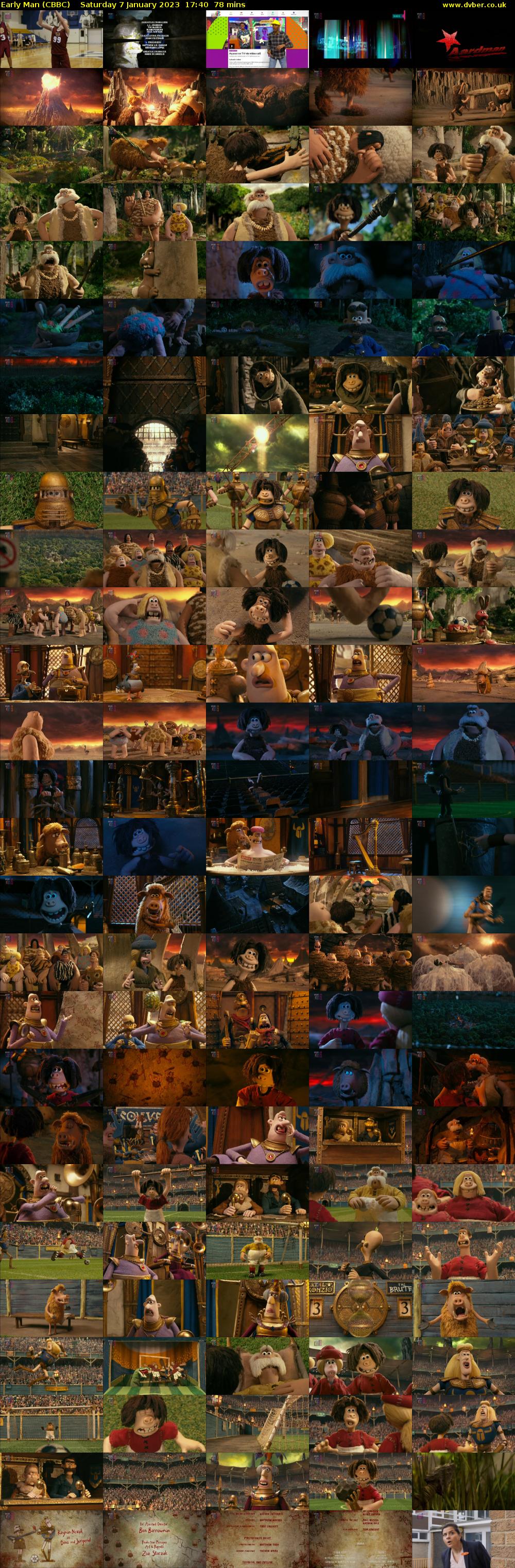 Early Man (CBBC) Saturday 7 January 2023 17:40 - 18:58