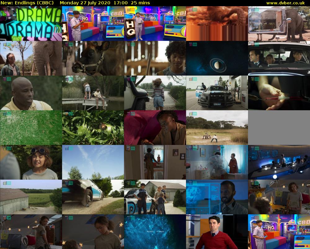 Endlings (CBBC) Monday 27 July 2020 17:00 - 17:25