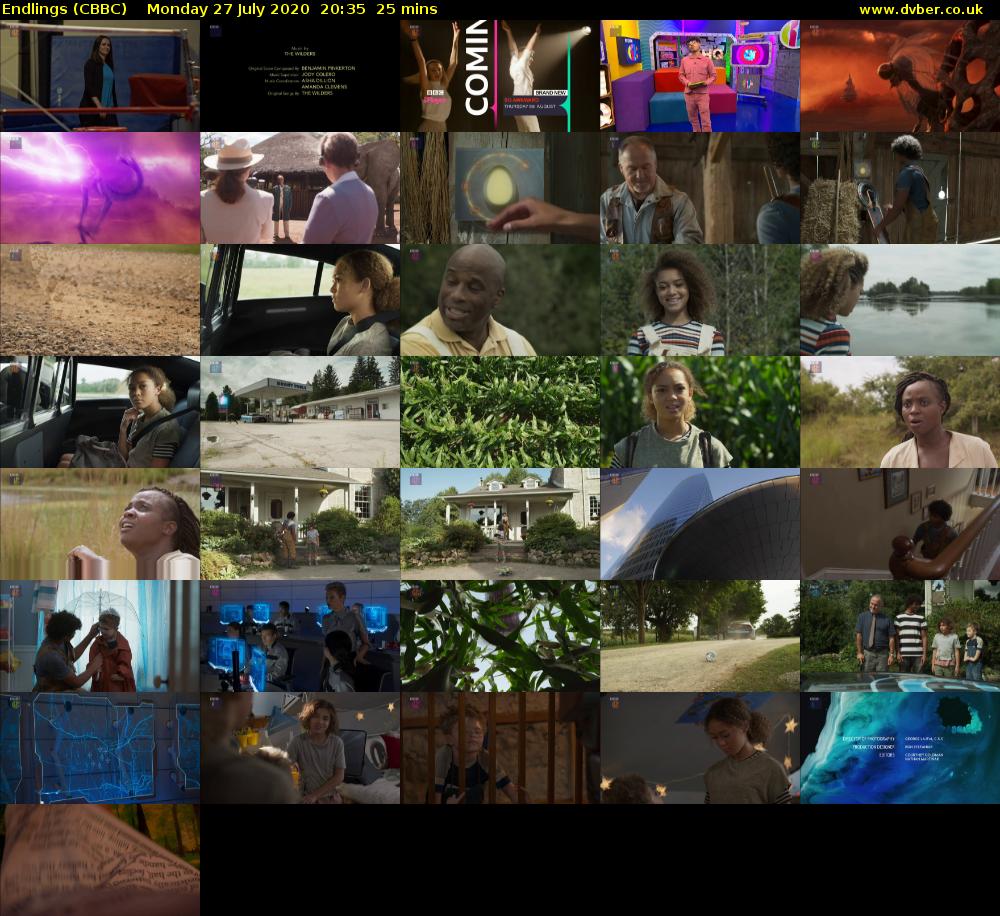Endlings (CBBC) Monday 27 July 2020 20:35 - 21:00