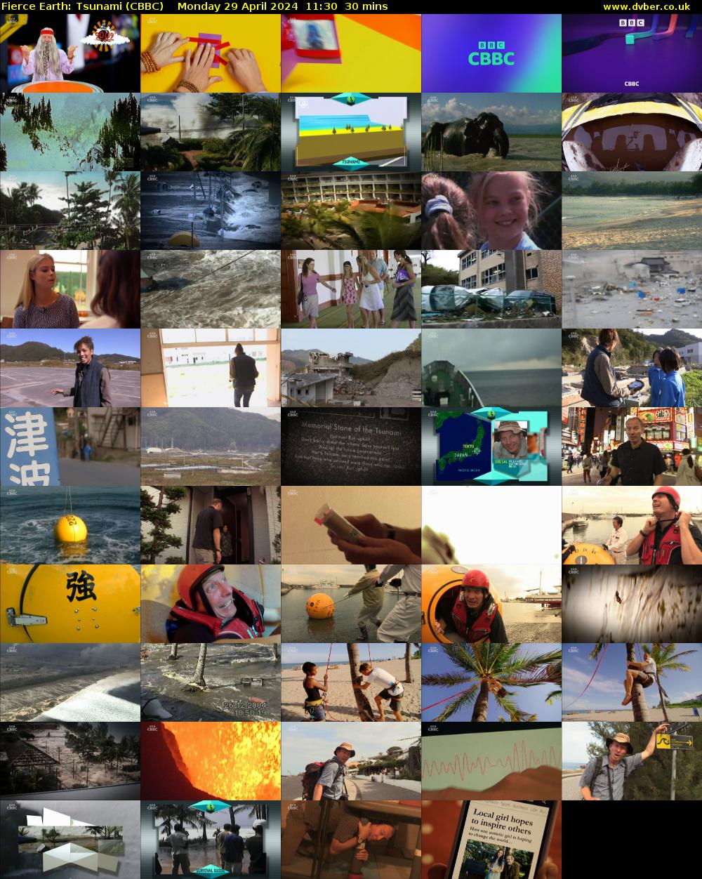 Fierce Earth: Tsunami (CBBC) Monday 29 April 2024 11:30 - 12:00