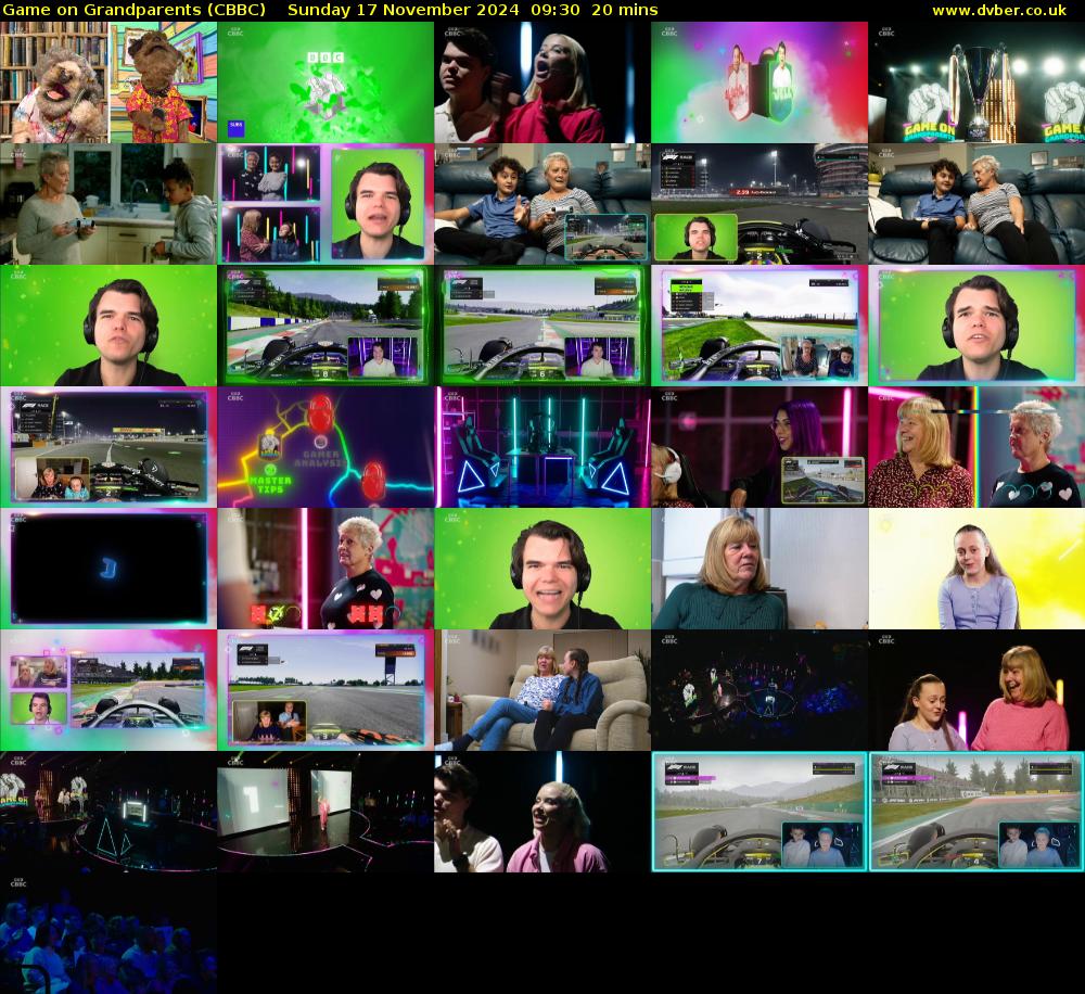 Game on Grandparents (CBBC) Sunday 17 November 2024 09:30 - 09:50