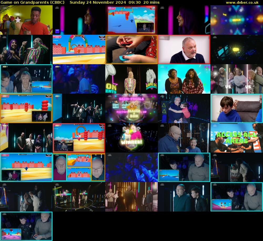 Game on Grandparents (CBBC) Sunday 24 November 2024 09:30 - 09:50