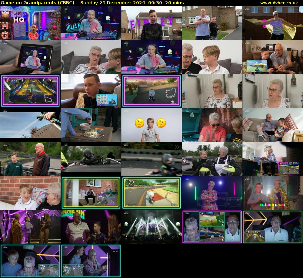 Game on Grandparents (CBBC) Sunday 29 December 2024 09:30 - 09:50