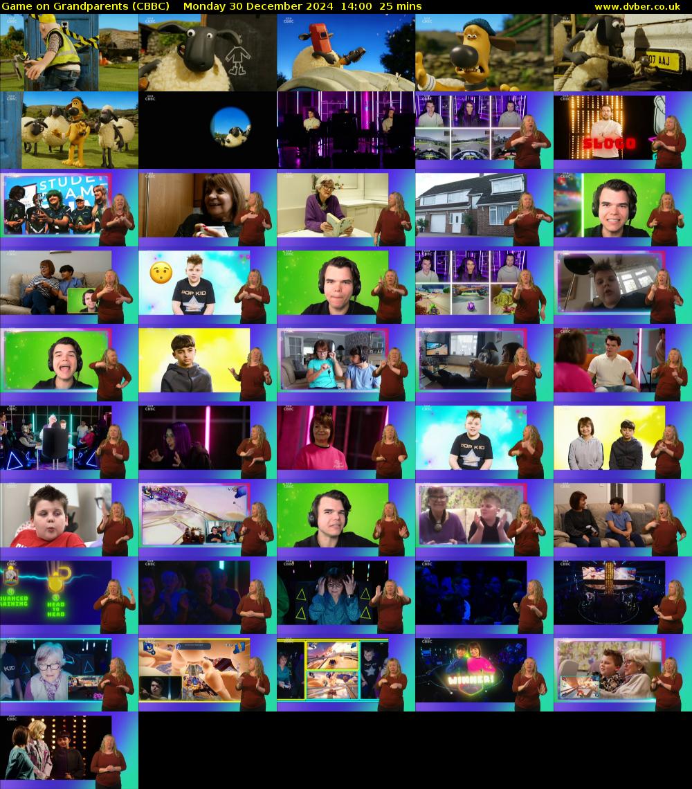 Game on Grandparents (CBBC) Monday 30 December 2024 14:00 - 14:25