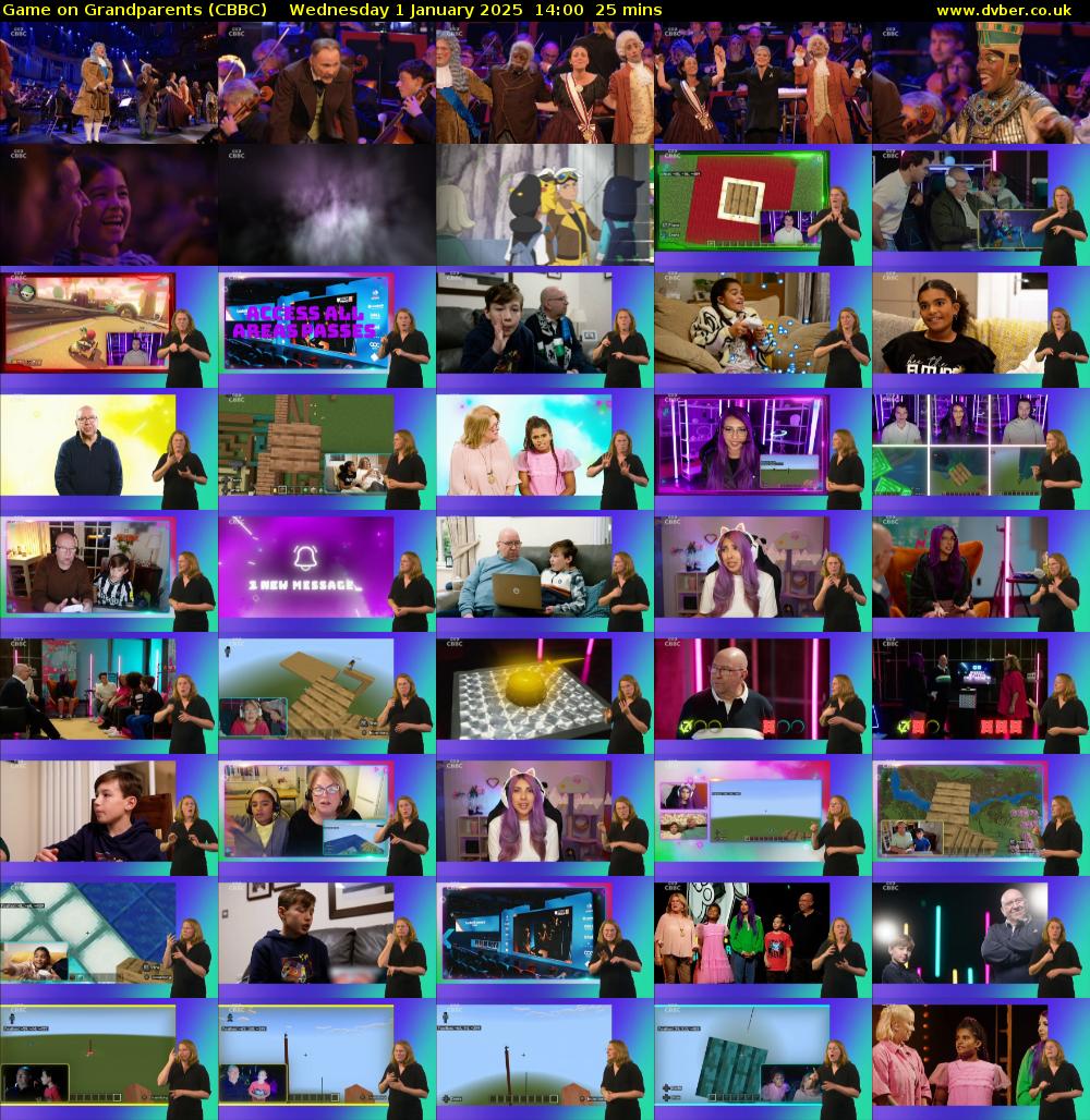 Game on Grandparents (CBBC) Wednesday 1 January 2025 14:00 - 14:25