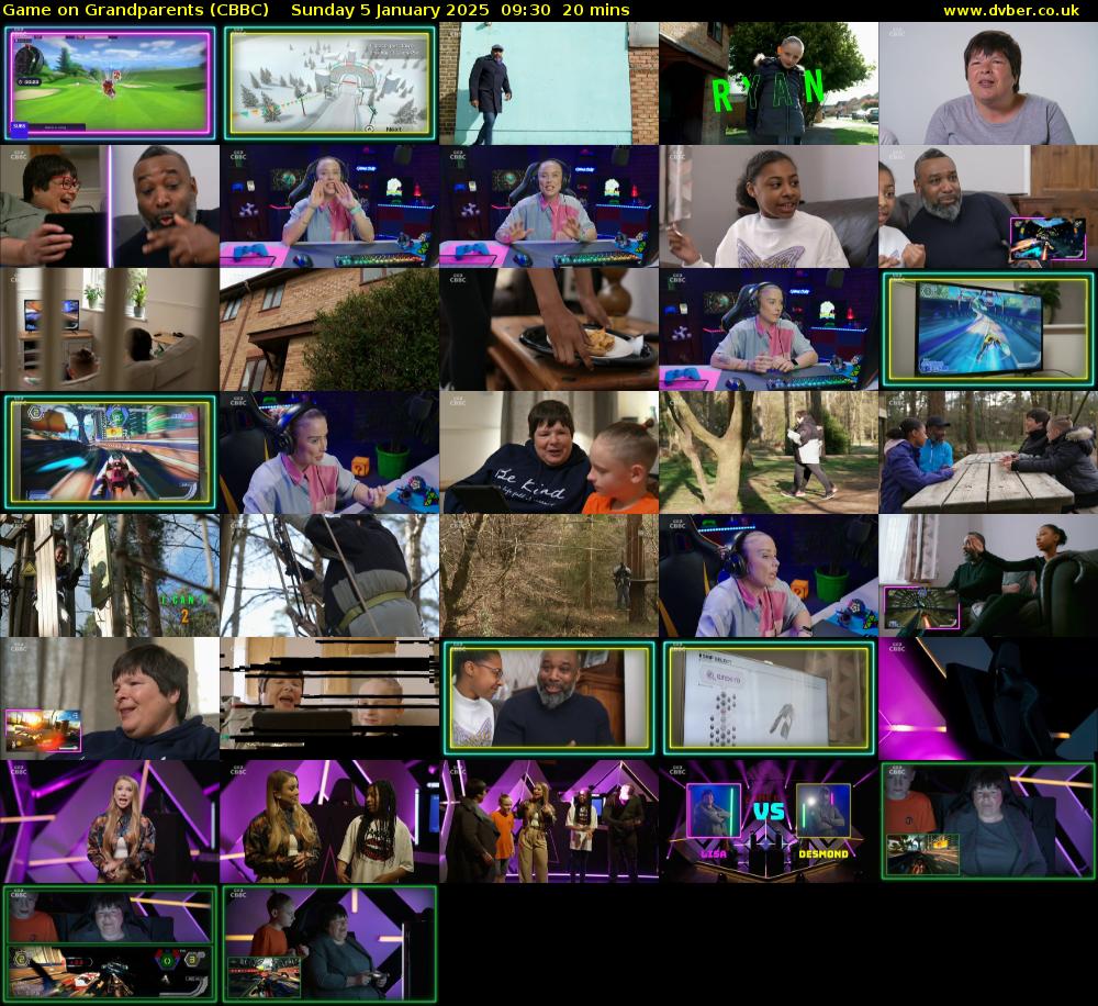 Game on Grandparents (CBBC) Sunday 5 January 2025 09:30 - 09:50