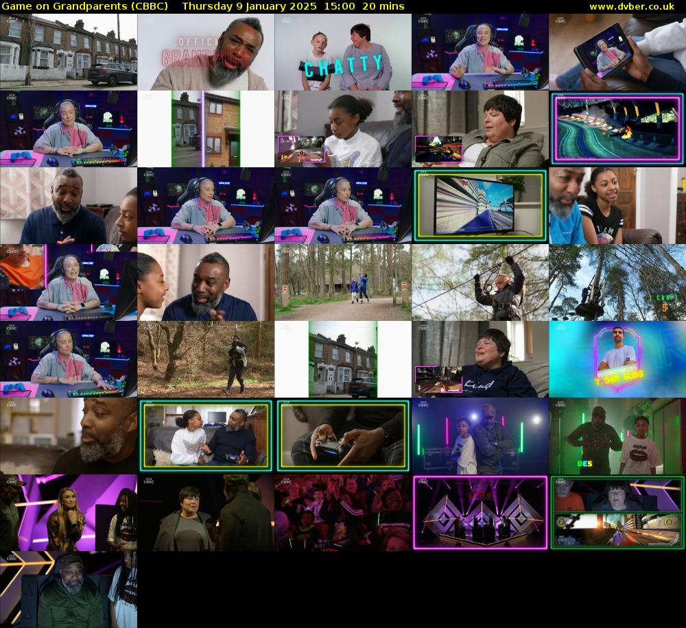Game on Grandparents (CBBC) Thursday 9 January 2025 15:00 - 15:20