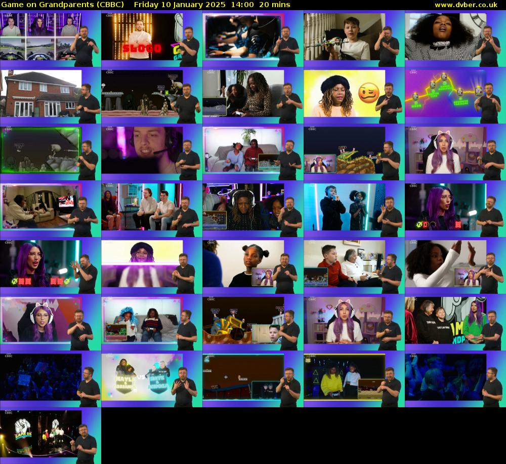 Game on Grandparents (CBBC) Friday 10 January 2025 14:00 - 14:20