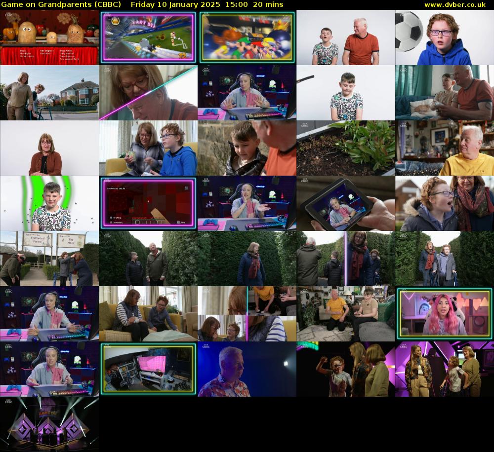 Game on Grandparents (CBBC) Friday 10 January 2025 15:00 - 15:20