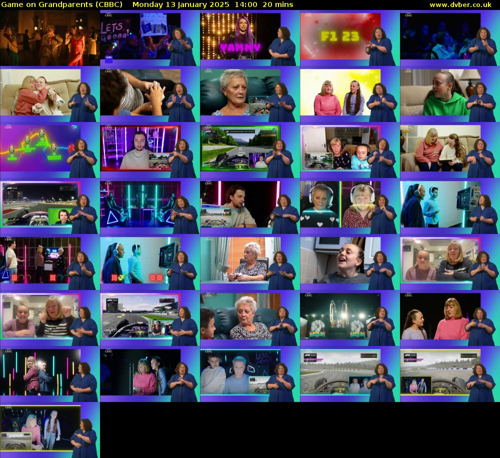 Game on Grandparents (CBBC) Monday 13 January 2025 14:00 - 14:20
