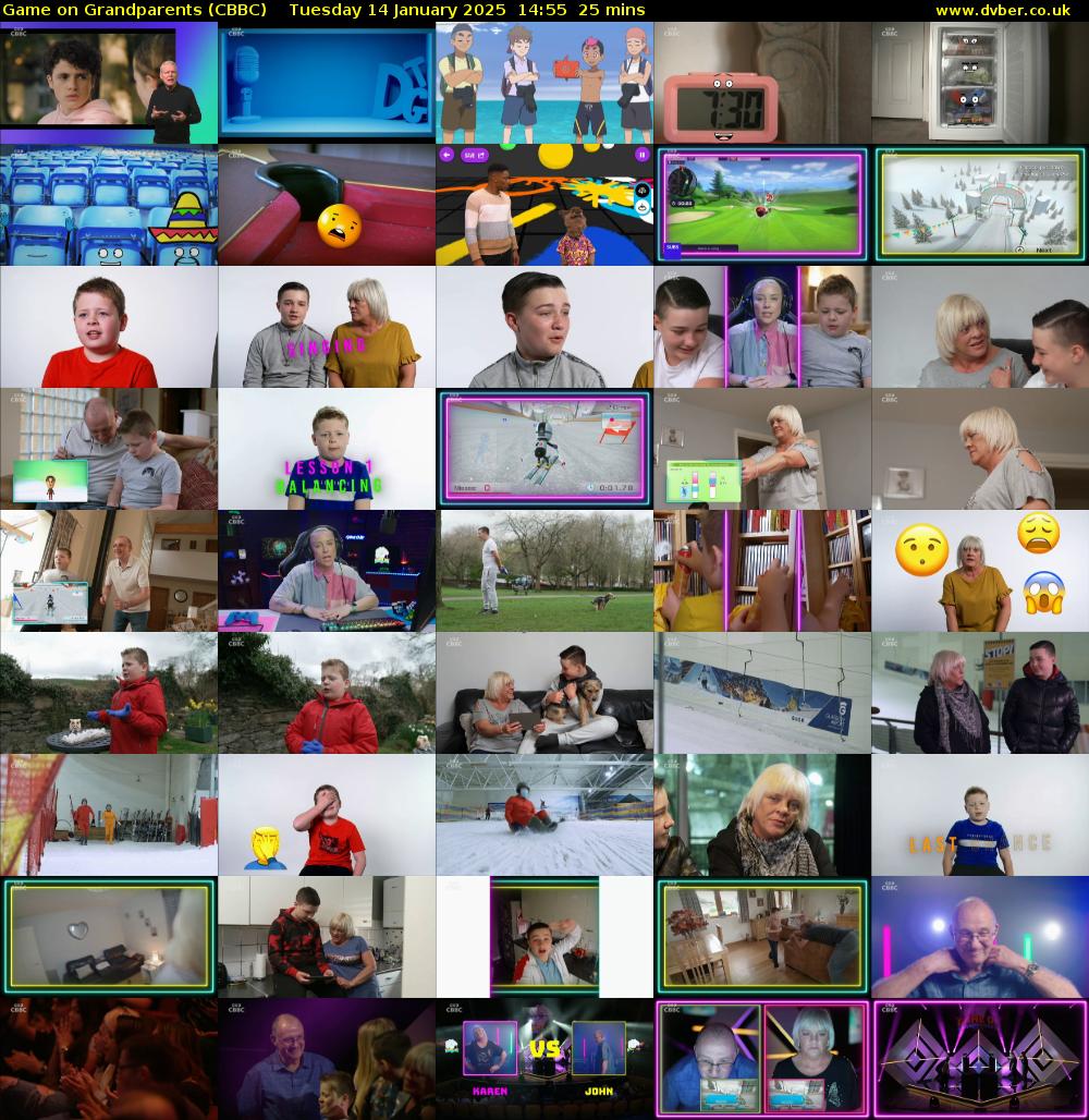 Game on Grandparents (CBBC) Tuesday 14 January 2025 14:55 - 15:20