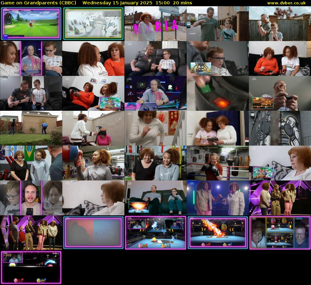 Game on Grandparents (CBBC) Wednesday 15 January 2025 15:00 - 15:20