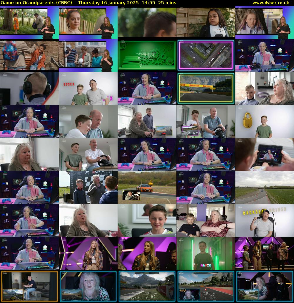 Game on Grandparents (CBBC) Thursday 16 January 2025 14:55 - 15:20