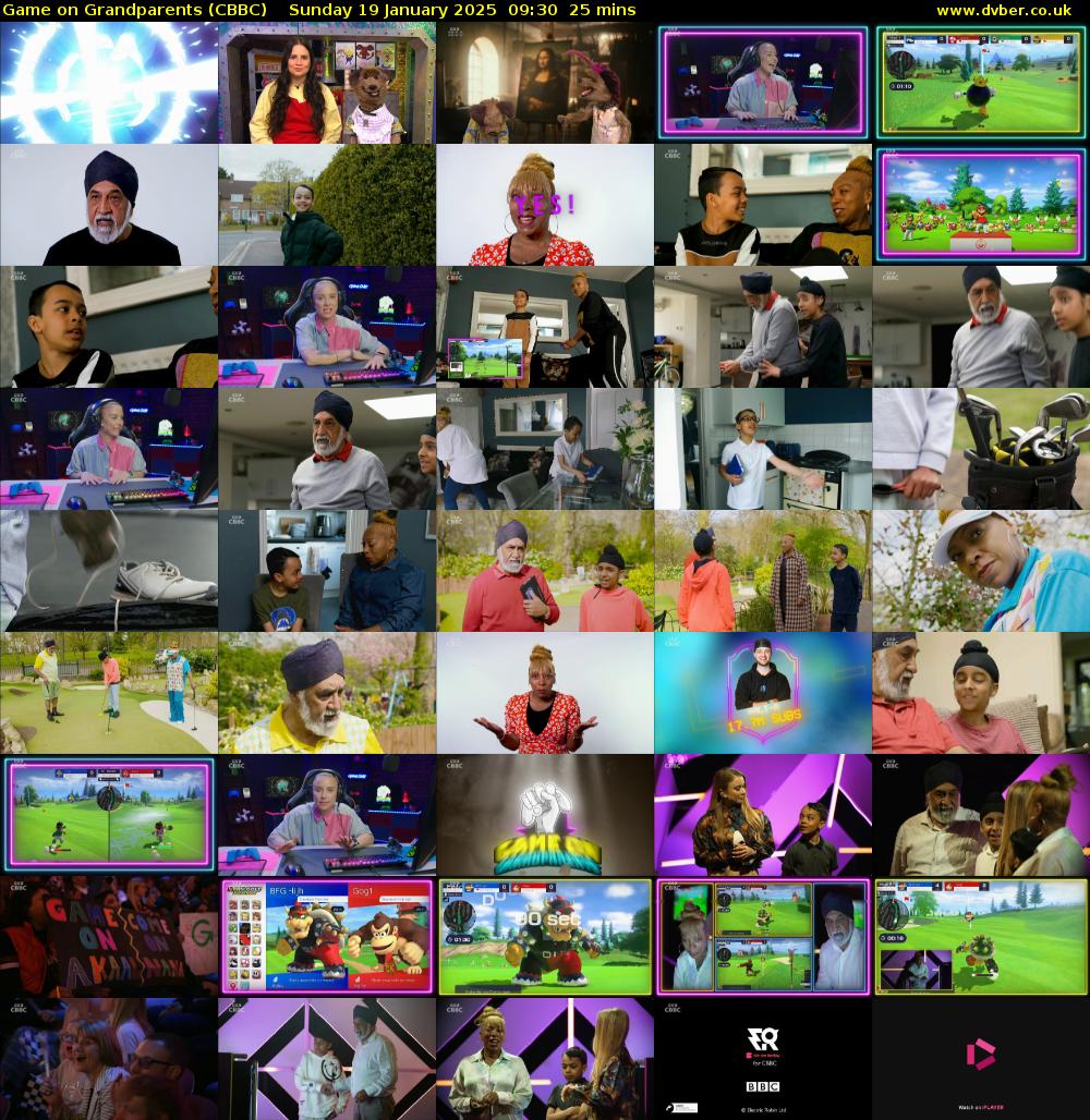 Game on Grandparents (CBBC) Sunday 19 January 2025 09:30 - 09:55
