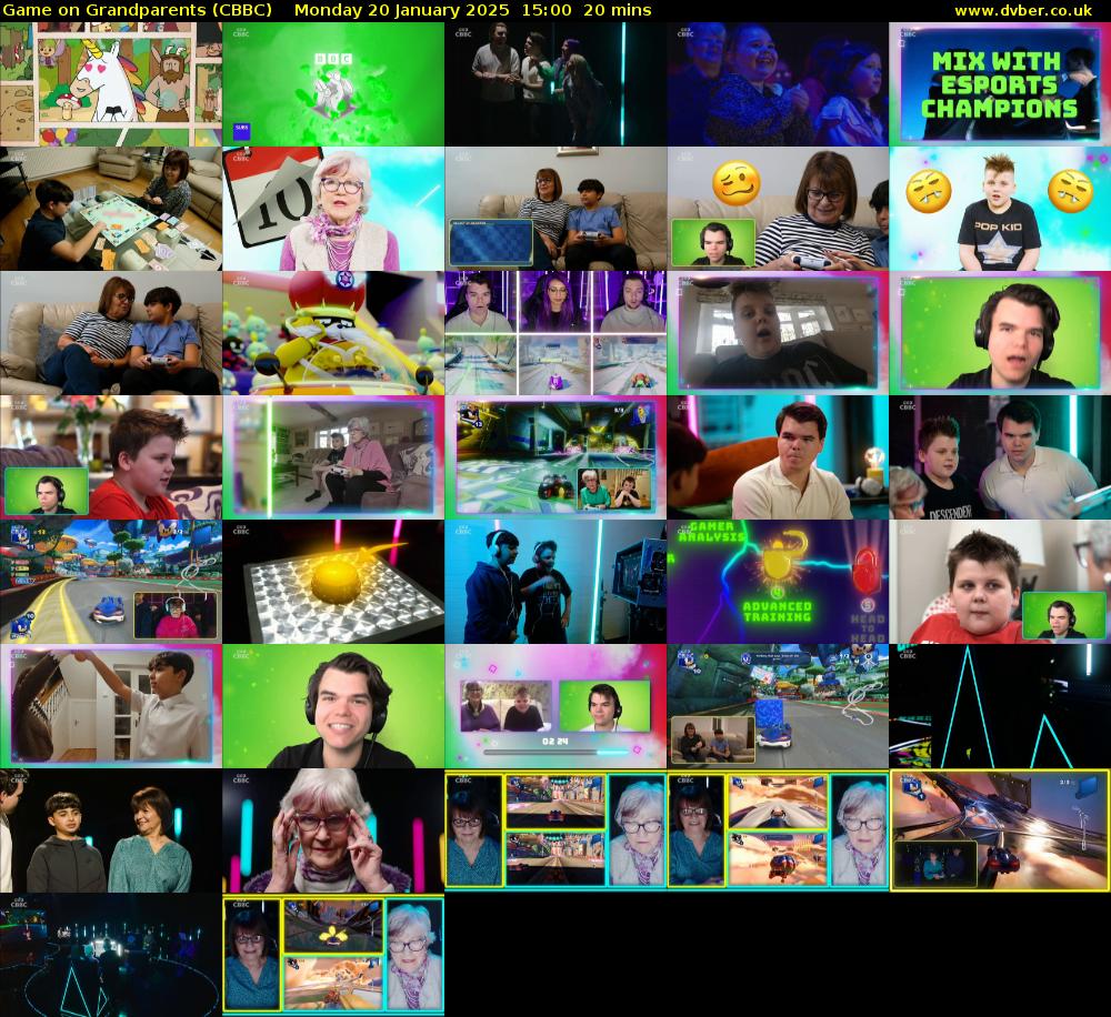 Game on Grandparents (CBBC) Monday 20 January 2025 15:00 - 15:20