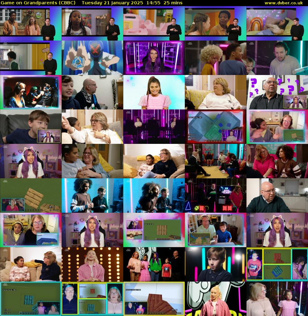 Game on Grandparents (CBBC) Tuesday 21 January 2025 14:55 - 15:20
