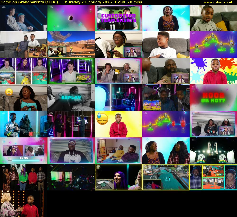 Game on Grandparents (CBBC) Thursday 23 January 2025 15:00 - 15:20