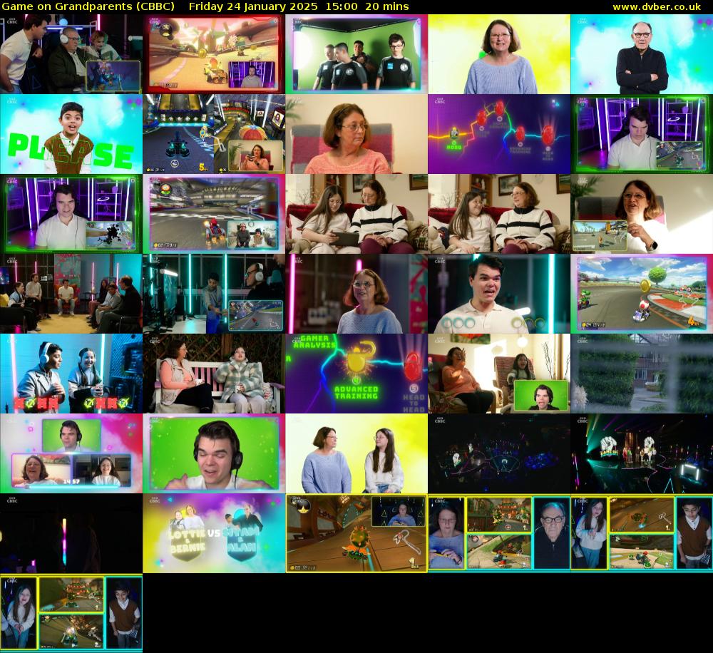 Game on Grandparents (CBBC) Friday 24 January 2025 15:00 - 15:20