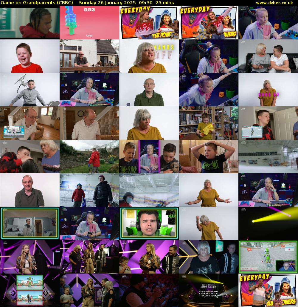 Game on Grandparents (CBBC) Sunday 26 January 2025 09:30 - 09:55