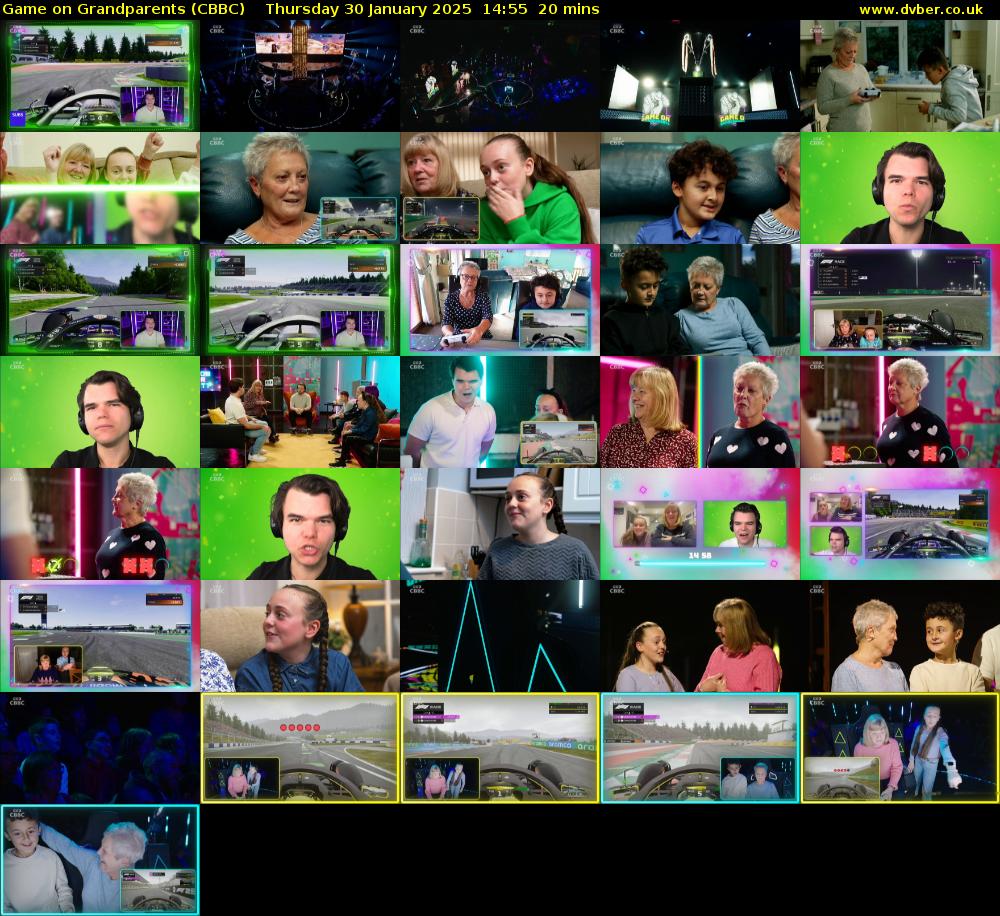 Game on Grandparents (CBBC) Thursday 30 January 2025 14:55 - 15:15