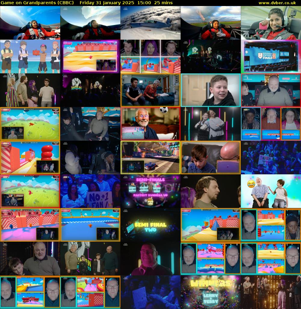 Game on Grandparents (CBBC) Friday 31 January 2025 15:00 - 15:25