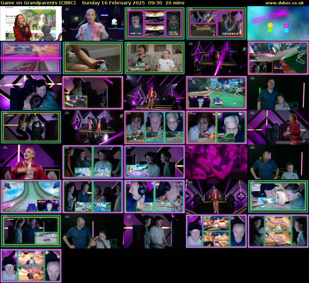 Game on Grandparents (CBBC) Sunday 16 February 2025 09:30 - 09:50