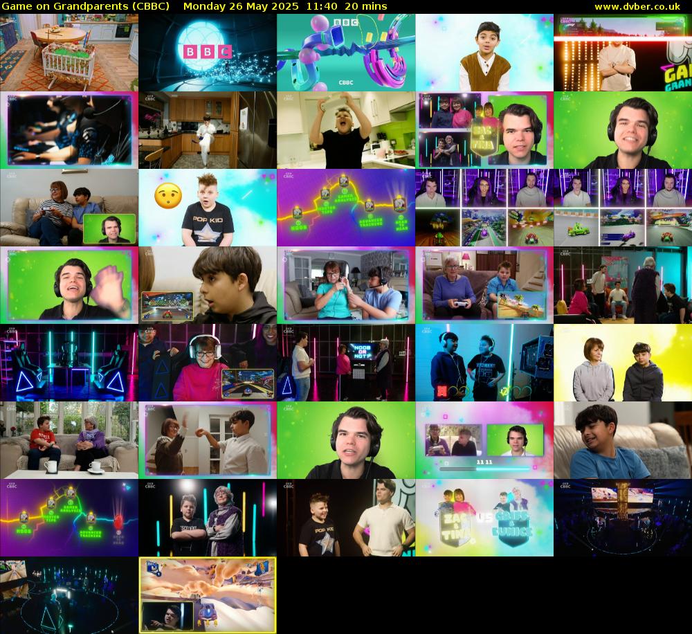 Game on Grandparents (CBBC) Monday 26 May 2025 11:40 - 12:00