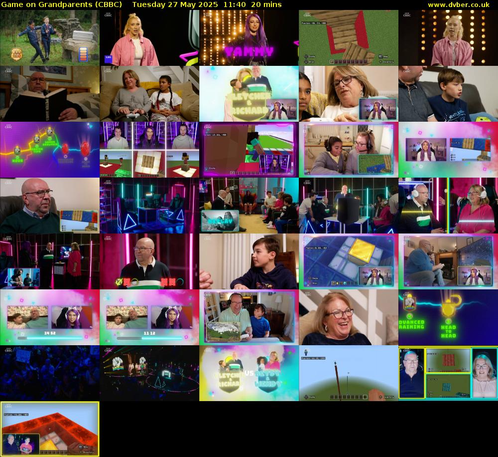 Game on Grandparents (CBBC) Tuesday 27 May 2025 11:40 - 12:00