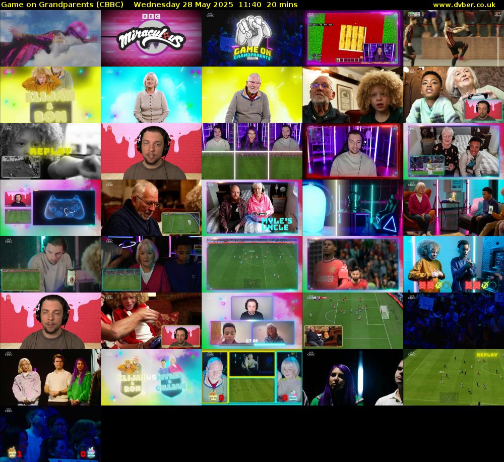Game on Grandparents (CBBC) Wednesday 28 May 2025 11:40 - 12:00